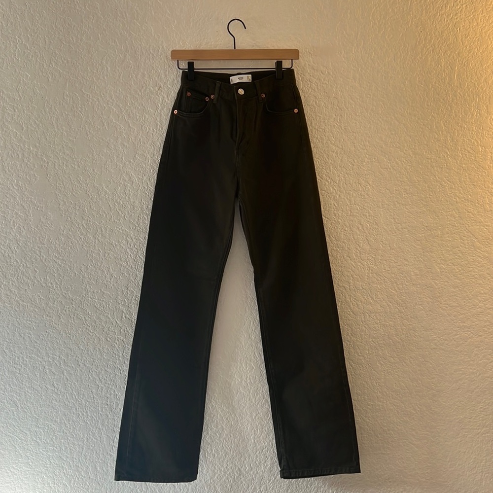 Mango Forest Green Jeans
